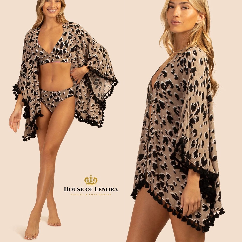 Leopard Print Swim Cover-Up